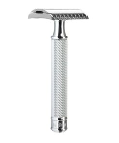 MÜHLE TRADITIONAL R41 Double Edge Safety Razor (Open Comb) For Men - Perfect for Every Day Use, Barbershop Quality Close Smooth Shave | The tooth geometry guides longer beard hair toward the blade while allowing more lather to remain for a smooth shave.