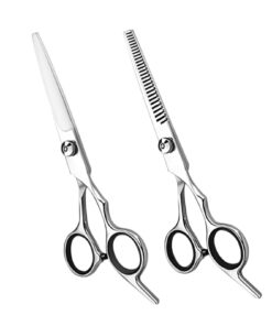 Hair Cutting Scissors, Thinning Shears Kit. Premium Stainless Steel Salon Scissors, Edge Scissor, Razor.for Hairdressing, Salon and Home