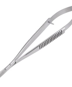 Micro Scissor 5.5" Straight Tip Embroidery Scissor Premium Stainless Steel Applique for Sewing Art & Craft Grooming for Eyebrow Eyelash and Spring Action Extra Sharp Squeeze Scissors. 1