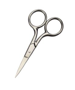 Professional Grooming Scissors for Men Facial Hair Removal | Personal Care, Ear Nose Eyebrow Trimming, Stainless Steel Fine Straight Tip Scissors 1 Count (Pack of 1)