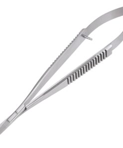 Micro Scissors 4.5" Straight Premium Stainless Steel For Stitch Cutting Sewing Embroidery Scissor Art & Craft Grooming Eyebrow Eyelash Extra Sharp Spring Action Squeeze Applique Scissors.