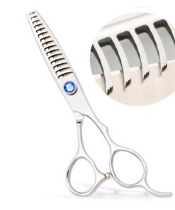 6.5" Professional Texturizing Scissors, Hair Thinning Shears for Precise Texturizing - Removes 50% Less Hair vs Standard, Japanese Stainless Steel Cutting Teeth Shears Blue